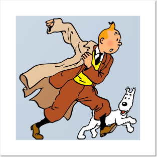 TINTIN & MILOU - BLUE Posters and Art